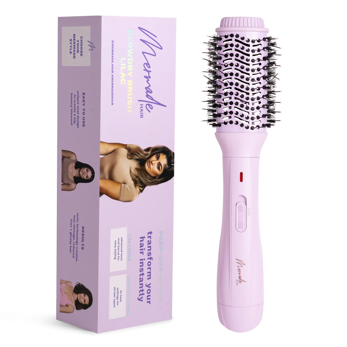 Mermade blowdry brush -Baby Lilac