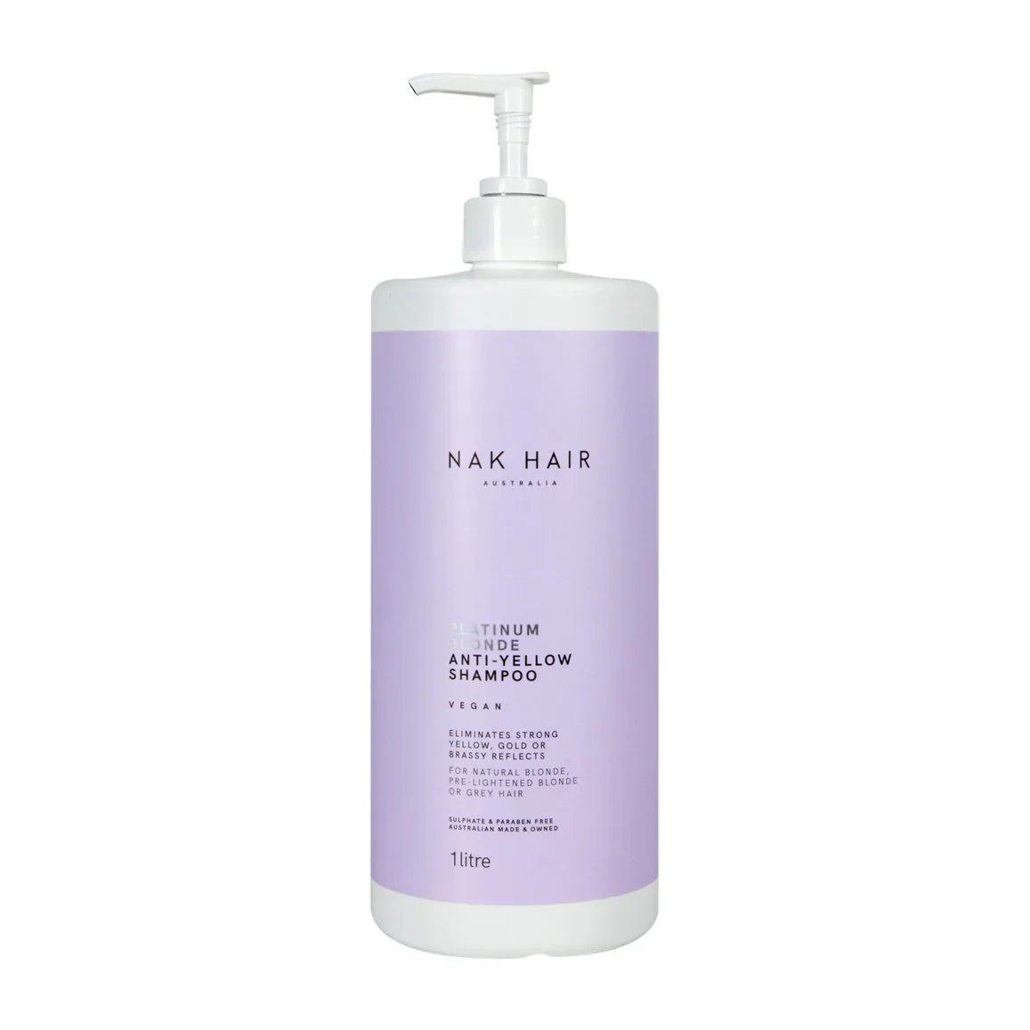 NAK Platinum Blonde Anti-Yellow Shampoo 1 Litre