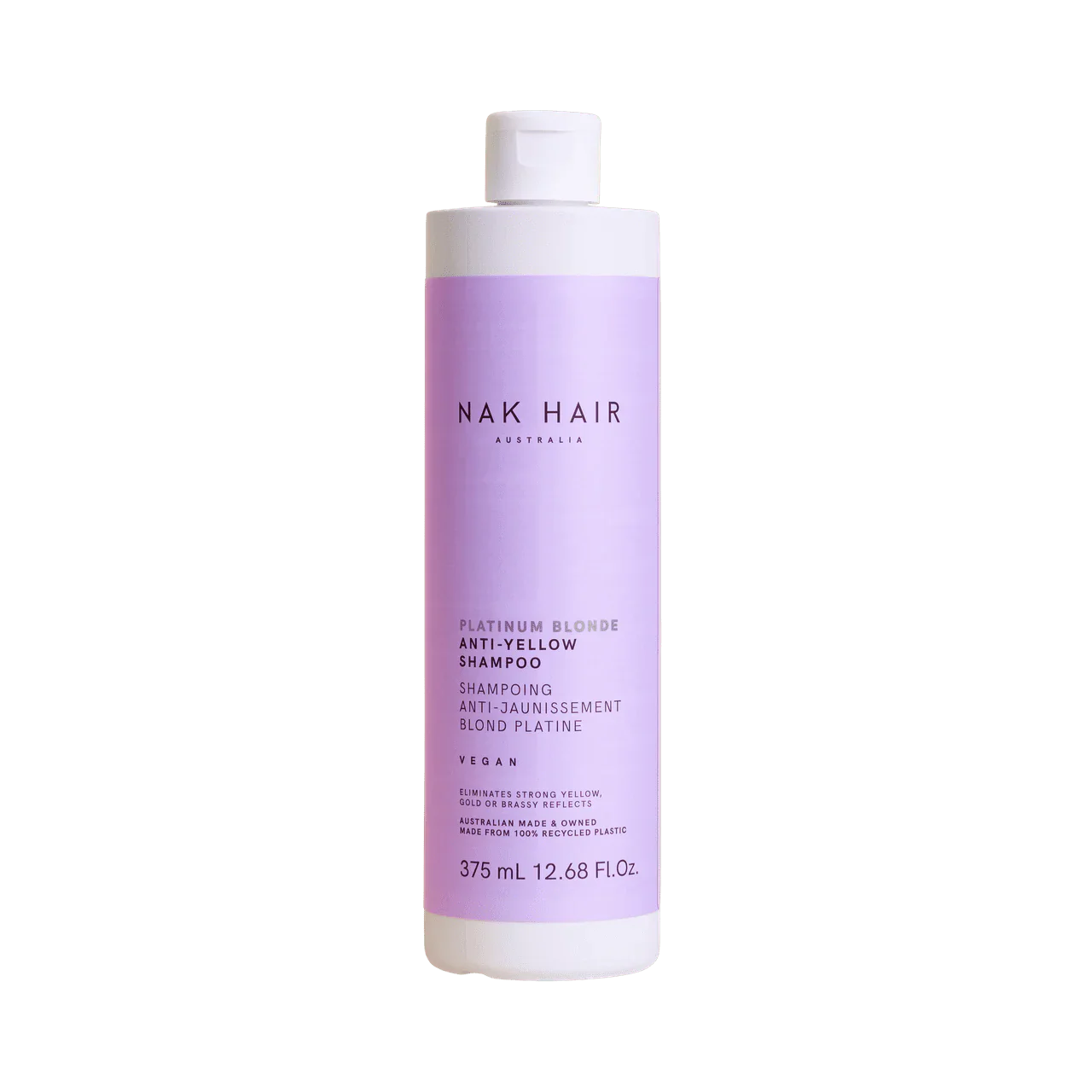 NAK Platinum Blonde Anti-Yellow Shampoo 375ml