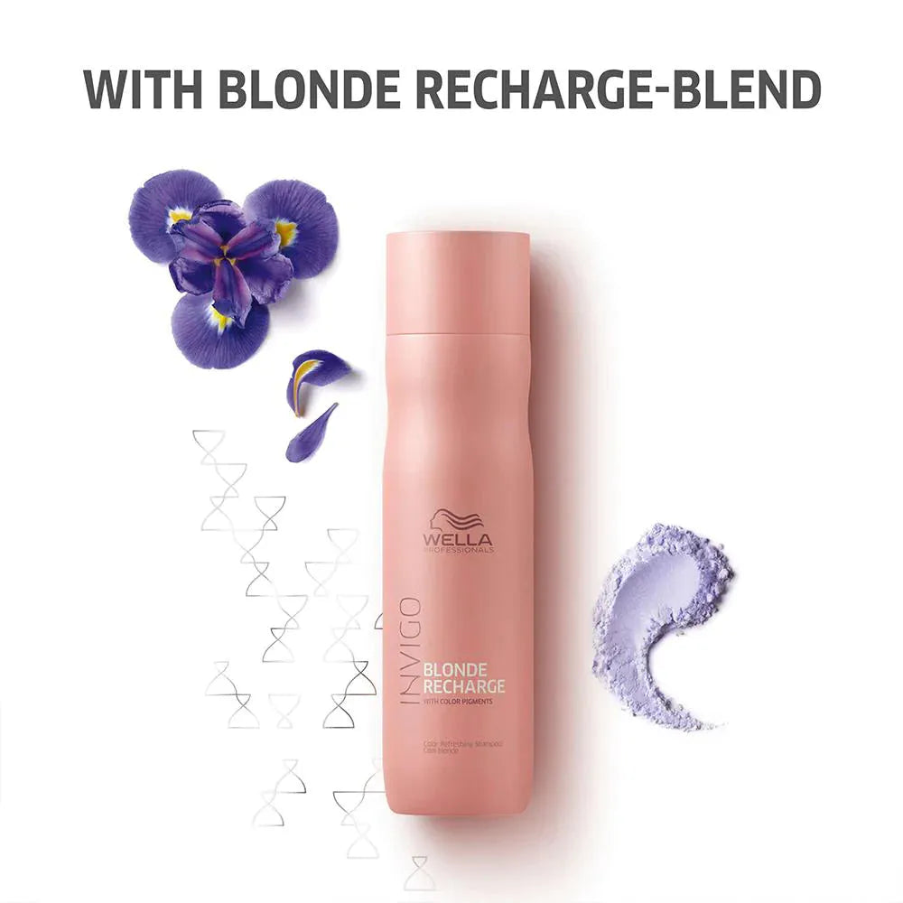 Wella Professionals Invigo Blonde Recharge Cool Blonde Color Refreshing Shampoo 250ml