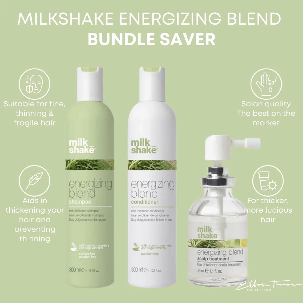 Milkshake Energising Blend Pack (for hair loss)